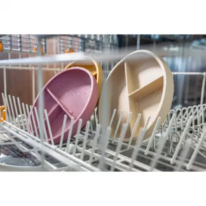 Zopa Silicone Divided Plate delený tanier s prísavkou Sand Beige 1 ks