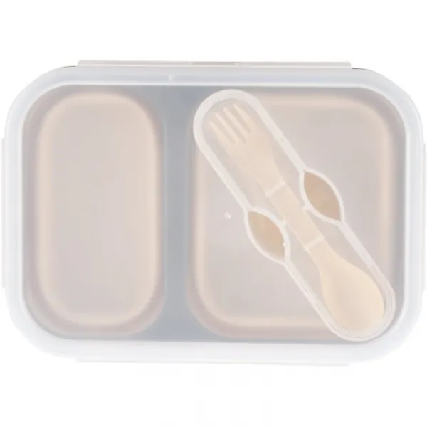 Zopa Silicone Lunch Box Large jedálenská sada Sand Beige 21x15 cm 1 ks