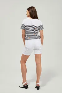 Marisse Lyocell Shorts L-Sh-3406 White