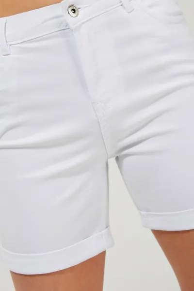Marisse Lyocell Shorts L-Sh-3406 White