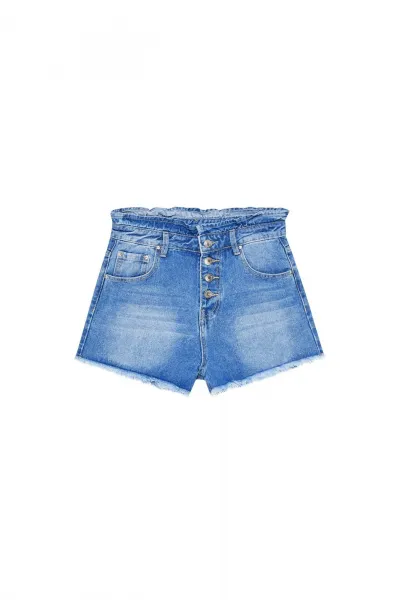 Marisse High Waist Denim Shorts L-Sh-3405 Blue