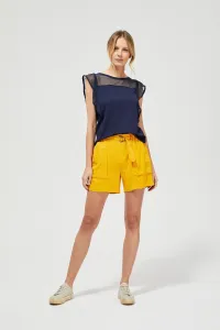 Marisse Shorts With Gathered Waist L-Sh-3120 Yellow