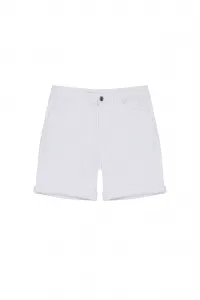 White plain shorts Moodo
