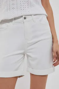 White plain shorts Moodo