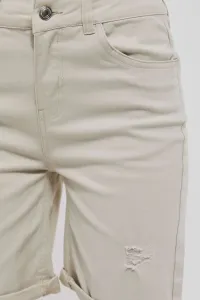 Marisse Ripped Shorts L-Sh-3700 L.Beige