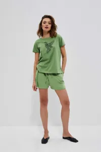 Marisse Smooth Cotton Shorts L-Sh-3709 Palm