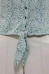 Marisse Patterned Shirt Blouse L-Ko-3731 Forest