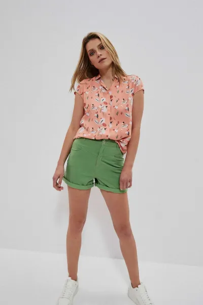 Marisse Lyocell Shorts L-Sh-3703 Palm