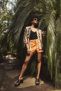 Marisse Lyocell Shorts L-Sh-3703 Melon