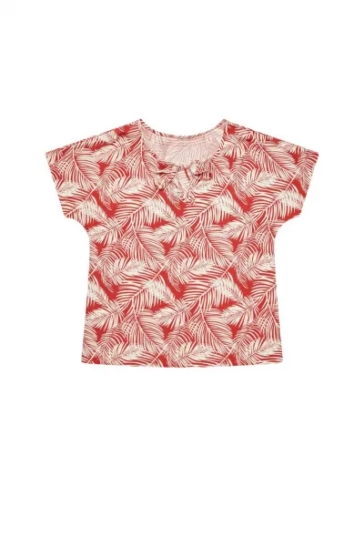 Marisse Shirt Blouse With A Plant Print L-Ko-3739 Magma