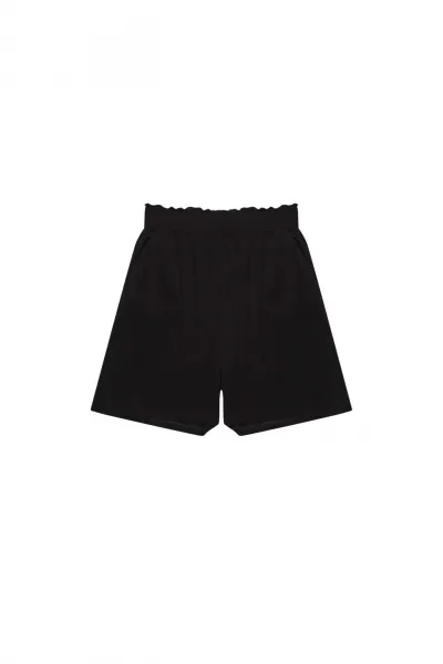 Marisse High-Waisted Viscose Shorts L-Sh-3719 Black