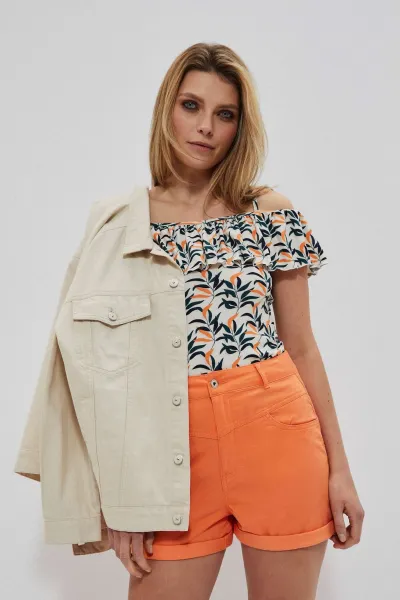 Marisse Lyocell Shorts L-Sh-3703 Melon