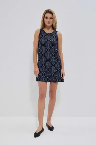 Marisse Summer Dress With Straps L-Su-3741 Navy
