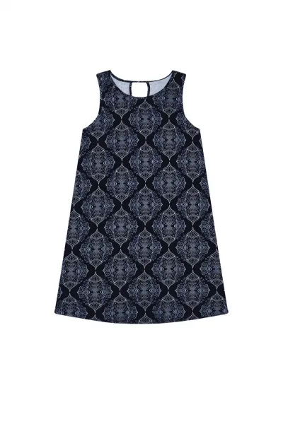 Marisse Summer Dress With Straps L-Su-3741 Navy