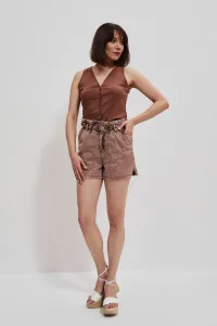 Marisse Chocolate Ribbed Top