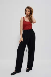 Marisse Ruby Ribbed Top With Wide Straps