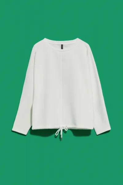 Marisse Women's Sweatshirt L-Bl-4013 Off White