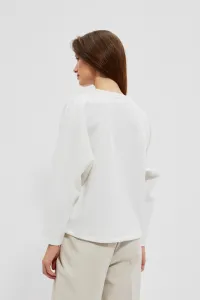 Marisse Women's Sweatshirt L-Bl-4013 Off White