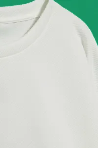 Marisse Women's Sweatshirt L-Bl-4013 Off White