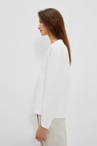 Marisse Women's Sweatshirt L-Bl-4013 Off White