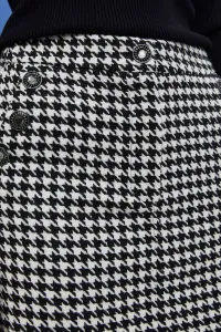 Houndstooth mini sukňa