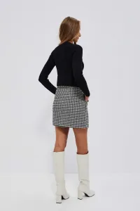 Houndstooth mini sukňa