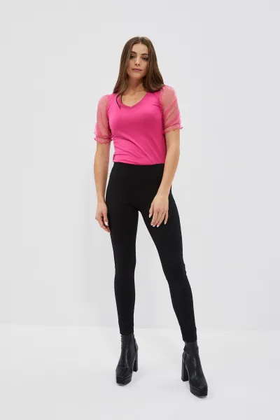 Marisse Short Blouse L-Ts-4000 Pink/Blue