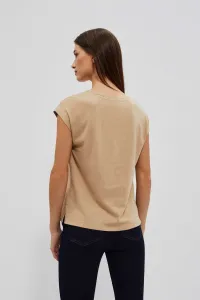Marisse Women's T-Shirt L-Ts-4038 D.Beige