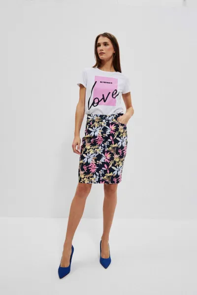 WOMEN'S SKIRT L-SC-4006 D.OAK