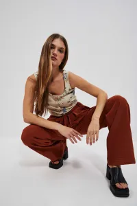 WOMEN'S TROUSERS L-SP-4013 BROWN