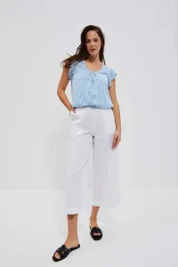 WOMEN'S SHIRT L-KO-4036 BÍLÁ_FRESH BLUE