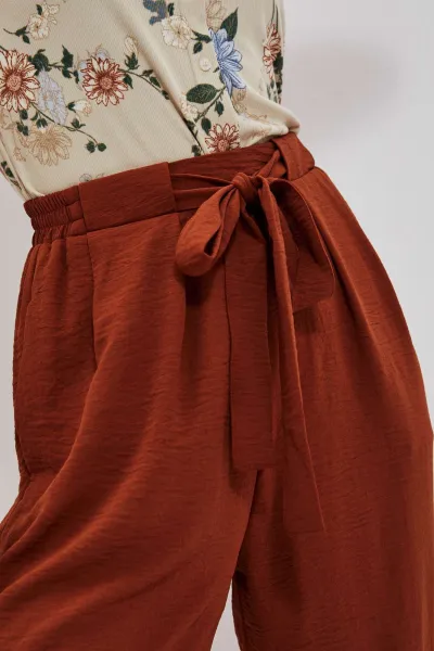 WOMEN'S TROUSERS L-SP-4013 BROWN