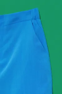 WOMEN'S SHORTS L-SH-4021 FRESH BLUE