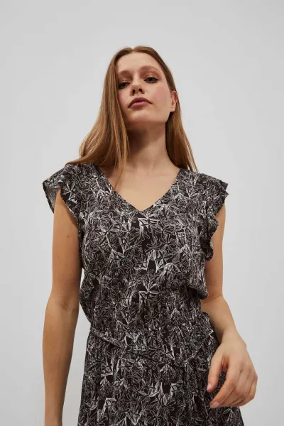 WOMEN'S DRESS L-SU-4036 D.OAK
