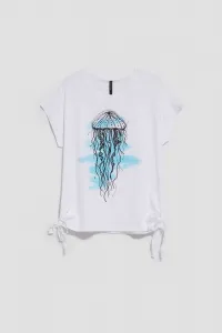 Marisse Women's T-Shirt L-Ts-4094 White
