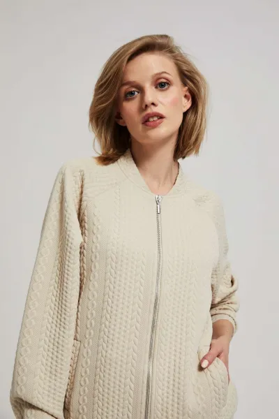 Marisse Zip-Up Sweatshirt With Pockets