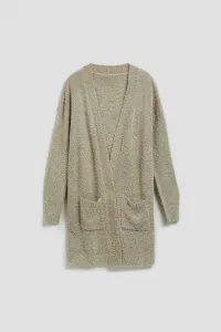 Marisse Long Cardigan With Pockets, Sand Color