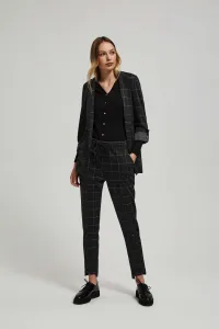 Marisse Black Checkered Trousers
