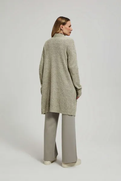 Marisse Long Cardigan With Pockets, Sand Color
