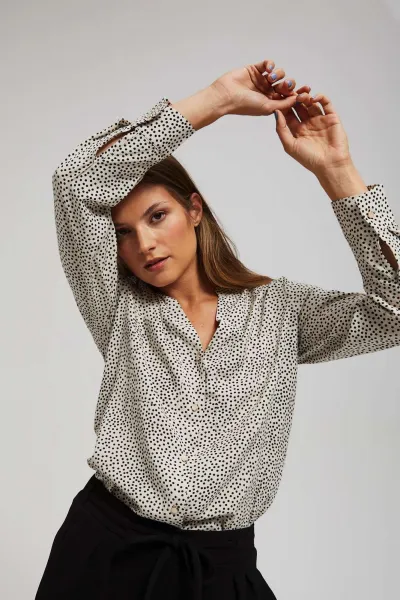 Marisse Polka-Dot Shirt