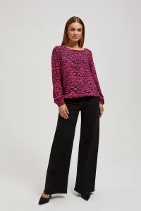 Marisse Patterned Fuchsia Shirt