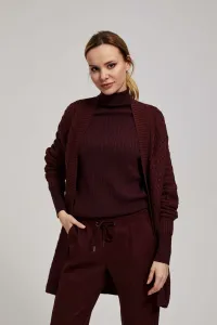 Marisse Long Chestnut Cardigan
