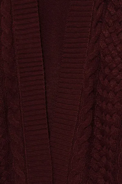 Marisse Long Chestnut Cardigan