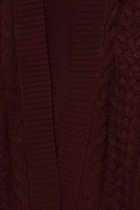Marisse Long Chestnut Cardigan