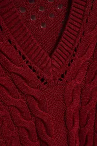 Marisse Sweater With Openwork Sleeves