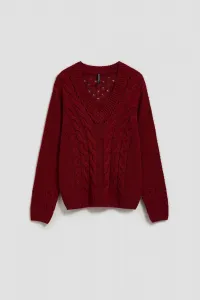 Marisse Sweater With Openwork Sleeves