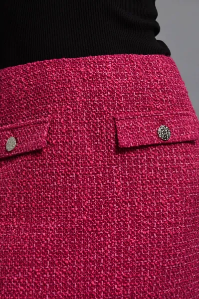 Marisse Pink Tweed Skirt