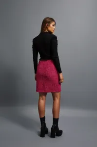 Marisse Pink Tweed Skirt