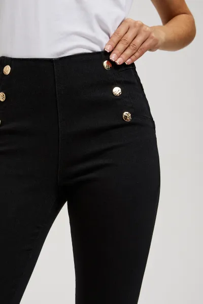 Marisse Jeans With Decorative Buttons