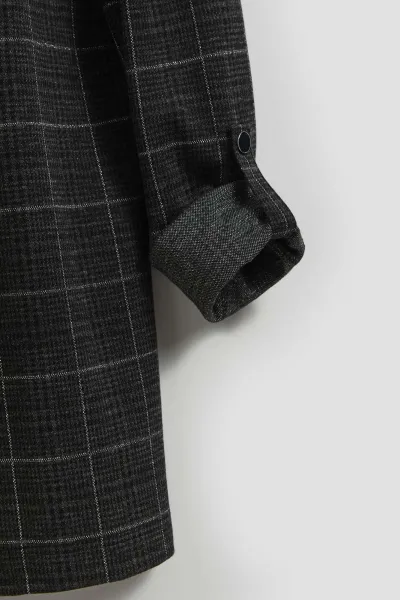 Marisse Checked Jacket With Rolled-Up Sleeves